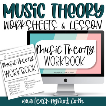 Preview of Beginner Music Theory Worksheets and Lessons