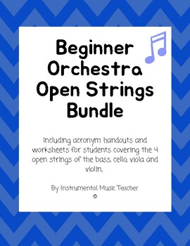 Preview of Beginner Orchestra Open Strings Bundle