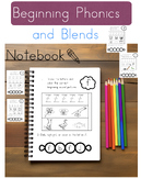 Beginner Phonics & Blends Notebook or Worksheets (No-Prep)