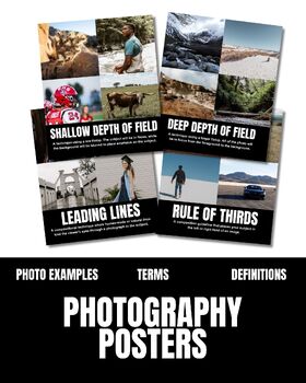 Preview of Beginner Photography Posters | Printables,Lessons,CTE