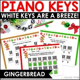 Beginner Piano Keyboard Music Worksheets - Gingerbread Pia