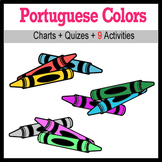Beginner Portuguese: colors - ☆no prep☆ printables, quizes