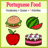 Beginner Portuguese: food - ☆no prep☆ printables, quizes, 