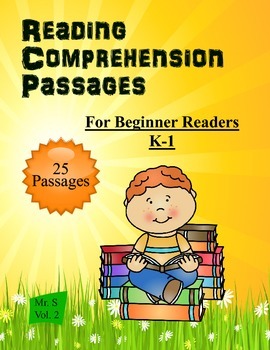 Preview of Beginner Reading Passages K-1  Common Core Aligned  Volume 3