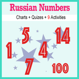 Beginner Russian: Numbers - ☆no prep☆ printables, quizes, 