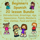 Beginner Spanish 20 lesson bundle