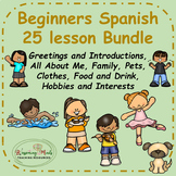 Beginner Spanish 25 Lesson Bundle