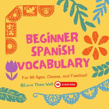 Preview of Beginner Spanish Vocabulary Lists and Quizzes