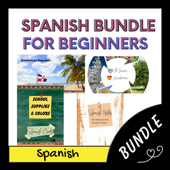 Preview of Beginner Spanish - Vocabulary and Grammar Introductory Bundle