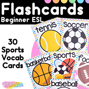 Beginner English Sports Flashcards For Esl Students And Young Learners