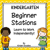 Beginner Stations Activities for Kindergarten
