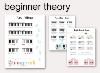 Preview of Beginner Theory Worksheets