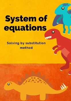Preview of Beginner's Guide to Systems of Equations. Solving by substitution method