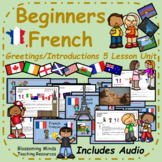 Beginners French : Greetings and introductions lesson bundle