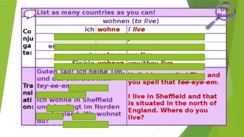 Preview of Beginners' German Lesson 15 - Assessment PRIDE/DIRT/Feedback