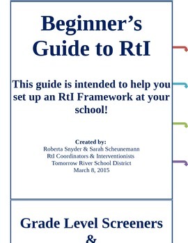 Preview of Beginner's Guide to Creating an RtI Framework