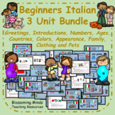 Beginners Italian 3 Units : 15 lessons