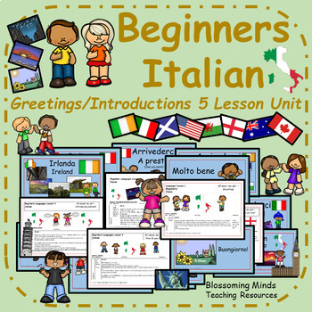 Preview of Beginners Italian : Greetings and Introductions Bundle
