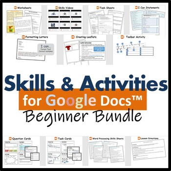 Preview of Beginners Skills & Activities Lesson Plans Bundle for Google Docs™