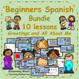 Beginners Spanish Bundle 10 lessons : Greetings and All About Me