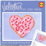 Beginning Acrylic, Valentine's Day Painting, Cookie - Midd