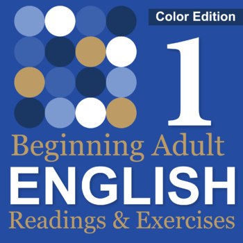 Preview of Beginning Adult ESL English Readings and Exercises 1 Full Color Worksheets