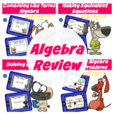 ﻿Algebra Lessons and Worksheets Bundle | Grade 6