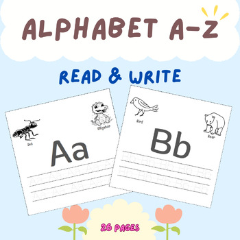 Preview of Beginning Alphabet read and write Activity for all 26 Letters