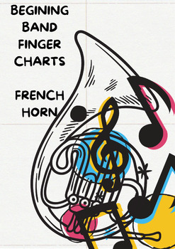 Preview of Beginning Band Finger Charts FRENCH HORN