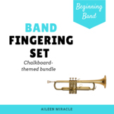 Beginning Band Fingerings Mega-Set {Chalkboard-Themed}