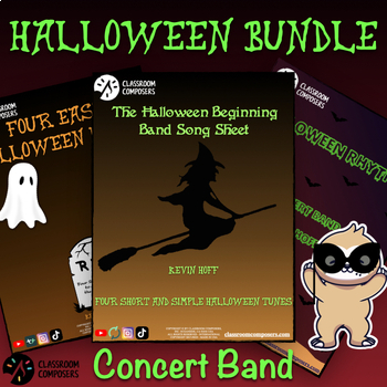 Preview of Beginning Band Halloween Bundle | Concert Band