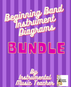 Preview of Beginning Band Instrument Diagrams Bundle (with Google Slides!)