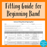 Beginning Band Instrument Fitting Guide