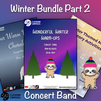 Preview of Beginning Band Non-Religious Winter Bundle | Part 2