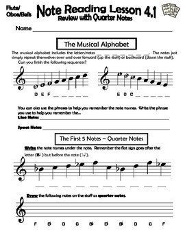 Preview of Beginning Band Note Reading: The Review