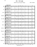 Beginning Band Scales - Bb and Eb in Half Notes