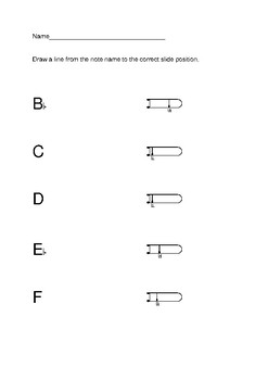 Trombone Position Chart For Beginners