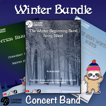 Preview of Beginning Band Winter (Non-Religious) Bundle | Concert Band