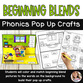 Beginning Blend Phonics Pop Up Crafts and Spelling Activities | TPT