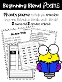 Beginning Blend Poems and Activities (l blends, s blends, 