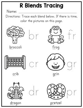 Beginning Blend Words Worksheets by Amanda's Little Learners | TpT