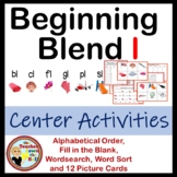 Phonics Centers for Beginning Blend l (word sort, picture 