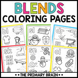 Beginning Blends Coloring Pages | Phonics Practice Worksheets
