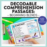 Beginning Blends Comprehension Passages | DIGITAL & PRINTABLE