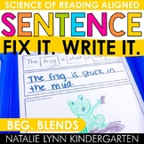 Beginning Blends Fix Write Draw It Decodable Sentence Unsc