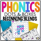 Beginning Blends Phonics Games | Dots and Boxes | Reading Center