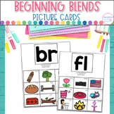 Beginning Blends Picture Cards - Literacy Centers - Readin