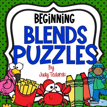 Beginning Blends Puzzles by Judy Tedards | TPT