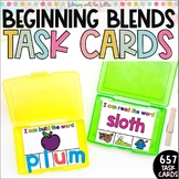 Beginning Blends Task Card Centers | Phonics Skills Practi