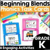 Beginning Blends Task Cards - Initial Consonant Blends Activities